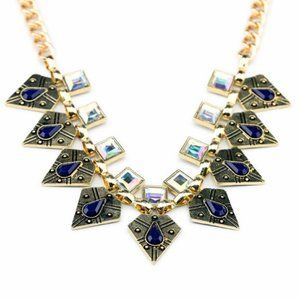 3x Boho Gypsy Gold Iridescent Necklaces